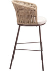 Freycinet Barstool Natural - LOOMLAN - Zuo Modern - Outdoor Bar Stools