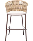 Freycinet Barstool Natural - LOOMLAN - Zuo Modern - Outdoor Bar Stools