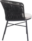 Freycinet Dining Chair (Set of 2) Black - LOOMLAN - Zuo Modern - Outdoor Dining Chairs