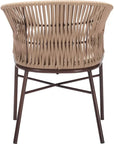 Freycinet Dining Chair (Set of 2) Natural - LOOMLAN - Zuo Modern - Outdoor Dining Chairs
