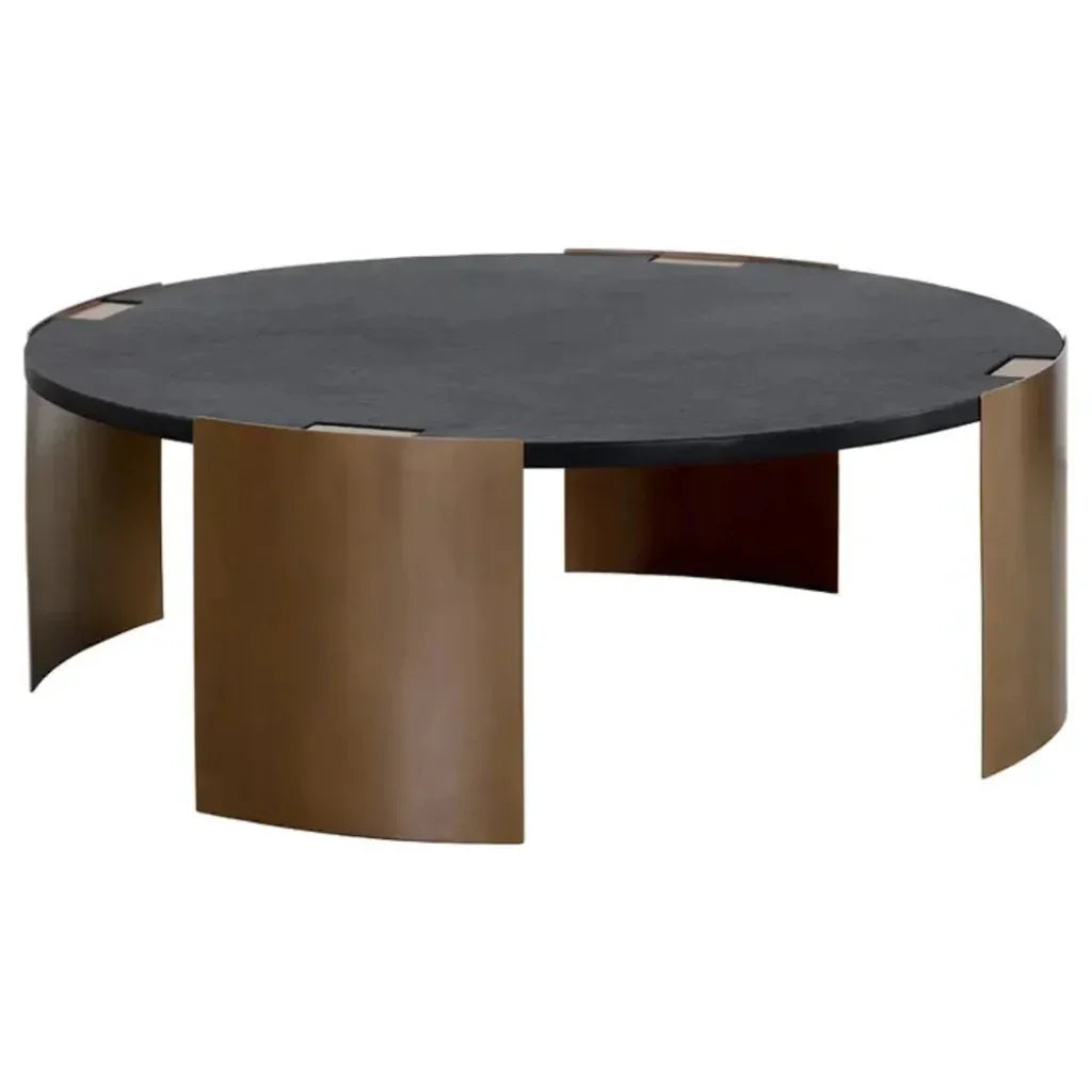 SUNPAN Gallus Concrete  Outdoor Round Coffee Table