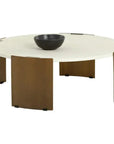 SUNPAN Gallus Concrete  Outdoor Round Coffee Table