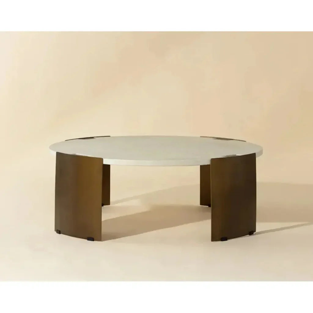 SUNPAN Gallus Concrete  Outdoor Round Coffee Table