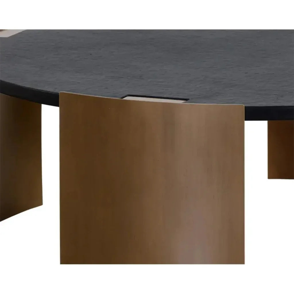 SUNPAN Gallus Concrete  Outdoor Round Coffee Table