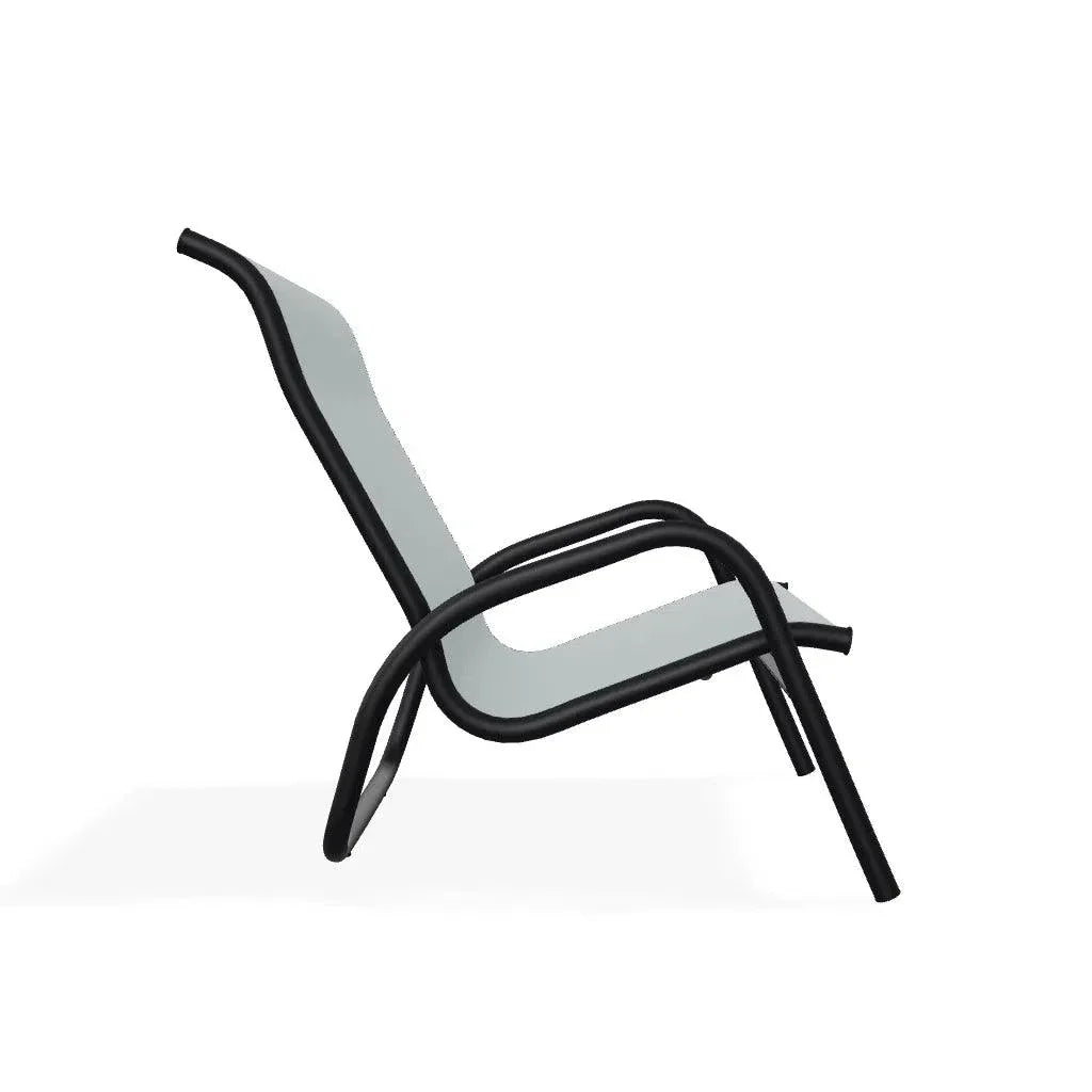 Gardenella Sling Stacking Poolside Chair - LOOMLAN - Telescope - Outdoor Accent Chairs