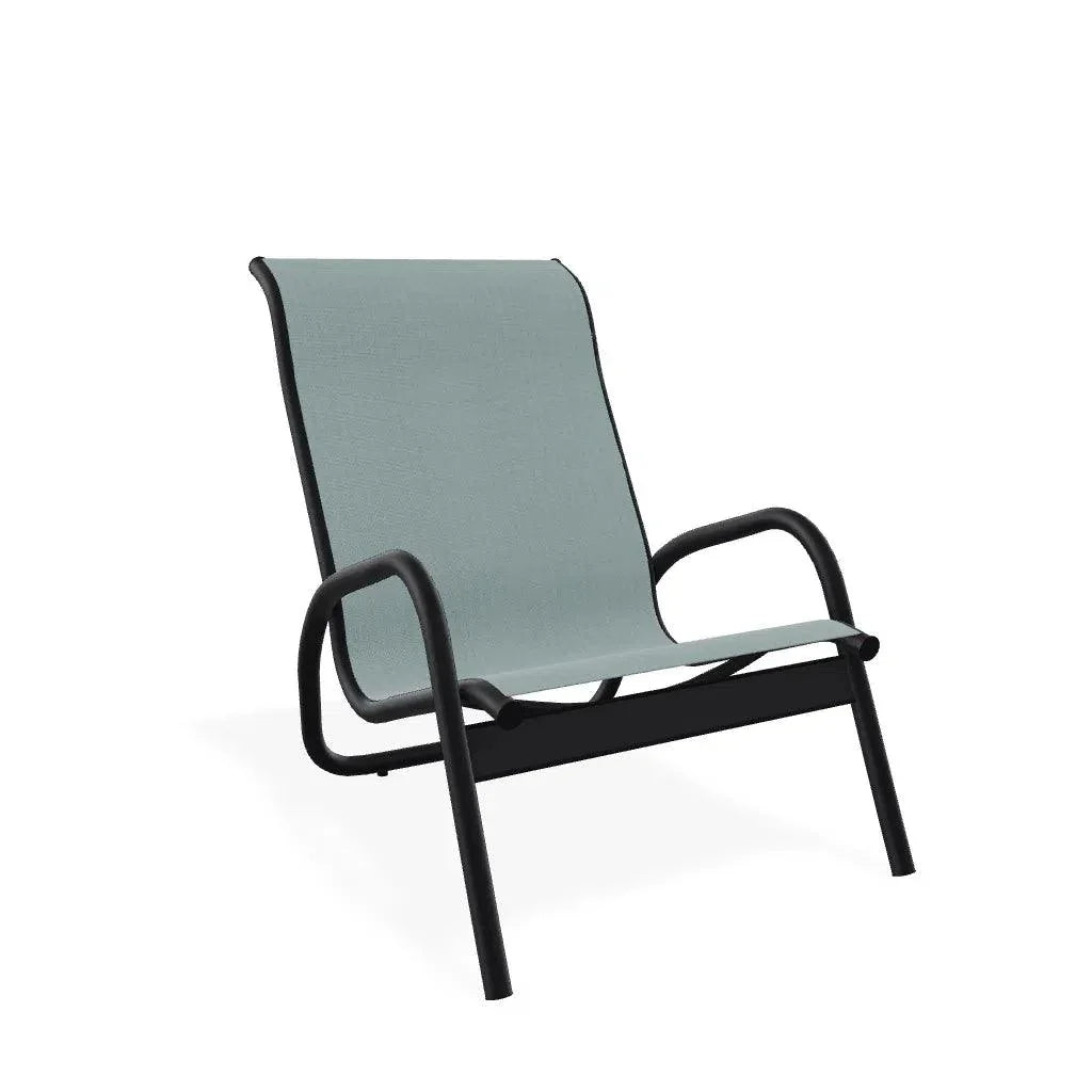 Gardenella Sling Stacking Poolside Chair - LOOMLAN - Telescope - Outdoor Accent Chairs