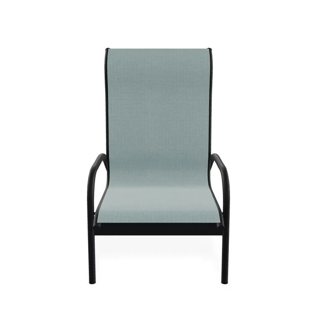 Gardenella Sling Stacking Poolside Chair - LOOMLAN - Telescope - Outdoor Accent Chairs