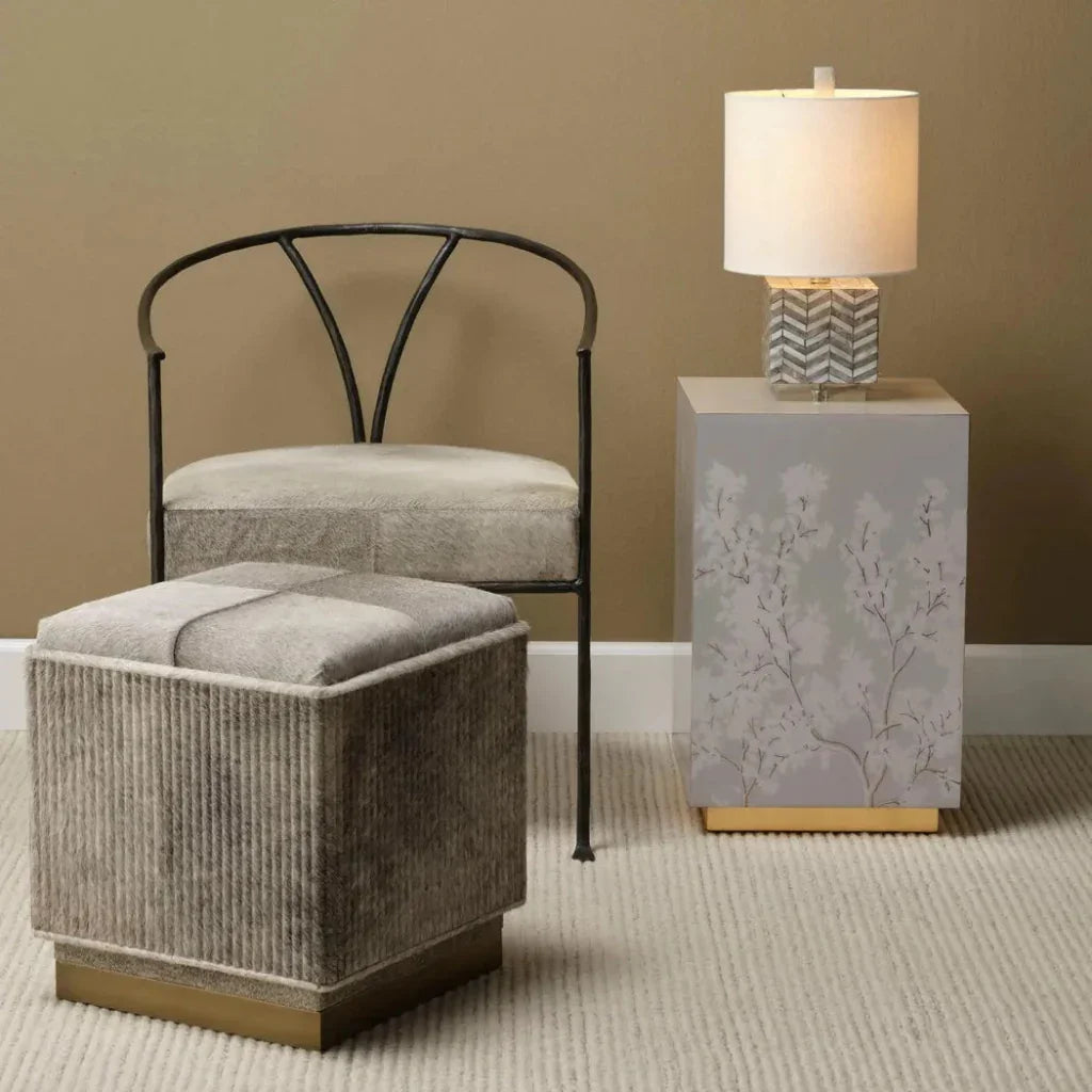 Jamie Young Garland Floral Square Side Table
