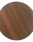 Gazebo Walnut Round Dining Table - LOOMLAN - Zuo Modern - Outdoor Dining Tables
