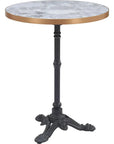 Gazebo Wood and Metal Round Dining Table - LOOMLAN - Zuo Modern - Outdoor Dining Tables