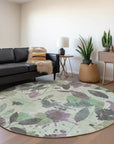Gemelis Green Washable Indoor - Outdoor Rug - LOOMLAN - LOOMLAN Rugs - Outdoor Rugs