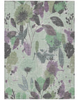 Gemelis Green Washable Indoor - Outdoor Rug - LOOMLAN - LOOMLAN Rugs - Outdoor Rugs