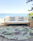 Gemelis Green Washable Indoor - Outdoor Rug - LOOMLAN - LOOMLAN Rugs - Outdoor Rugs