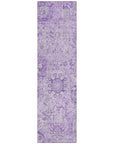 LOOMLAN Rugs Geneva Purple Washable Indoor-Outdoor Rug