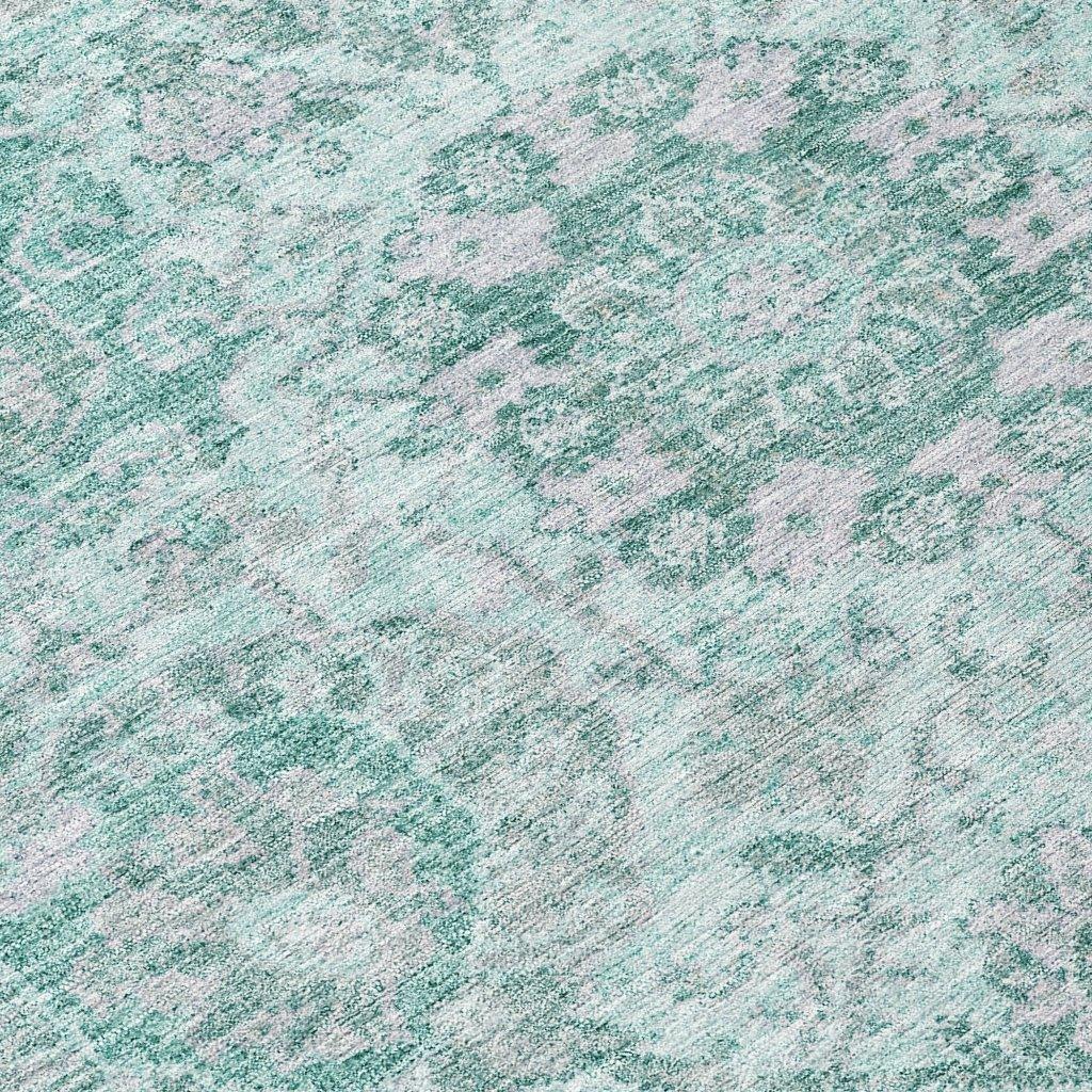 LOOMLAN Rugs Geneva Teal Washable Indoor-Outdoor Rug