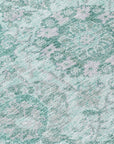 LOOMLAN Rugs Geneva Teal Washable Indoor-Outdoor Rug