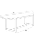 SUNPAN Geneve Aluminum Outdoor Dining Table