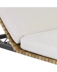 Geneve Cream Fabric Outdoor Lounger - LOOMLAN - SUNPAN - Outdoor Lounge Chairs