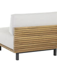 Geneve Cream Fabric Outdoor Modular Chair - LOOMLAN - SUNPAN - Outdoor Lounge Chairs