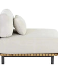 Geneve Cream Fabric Outdoor Modular Chair - LOOMLAN - SUNPAN - Outdoor Lounge Chairs