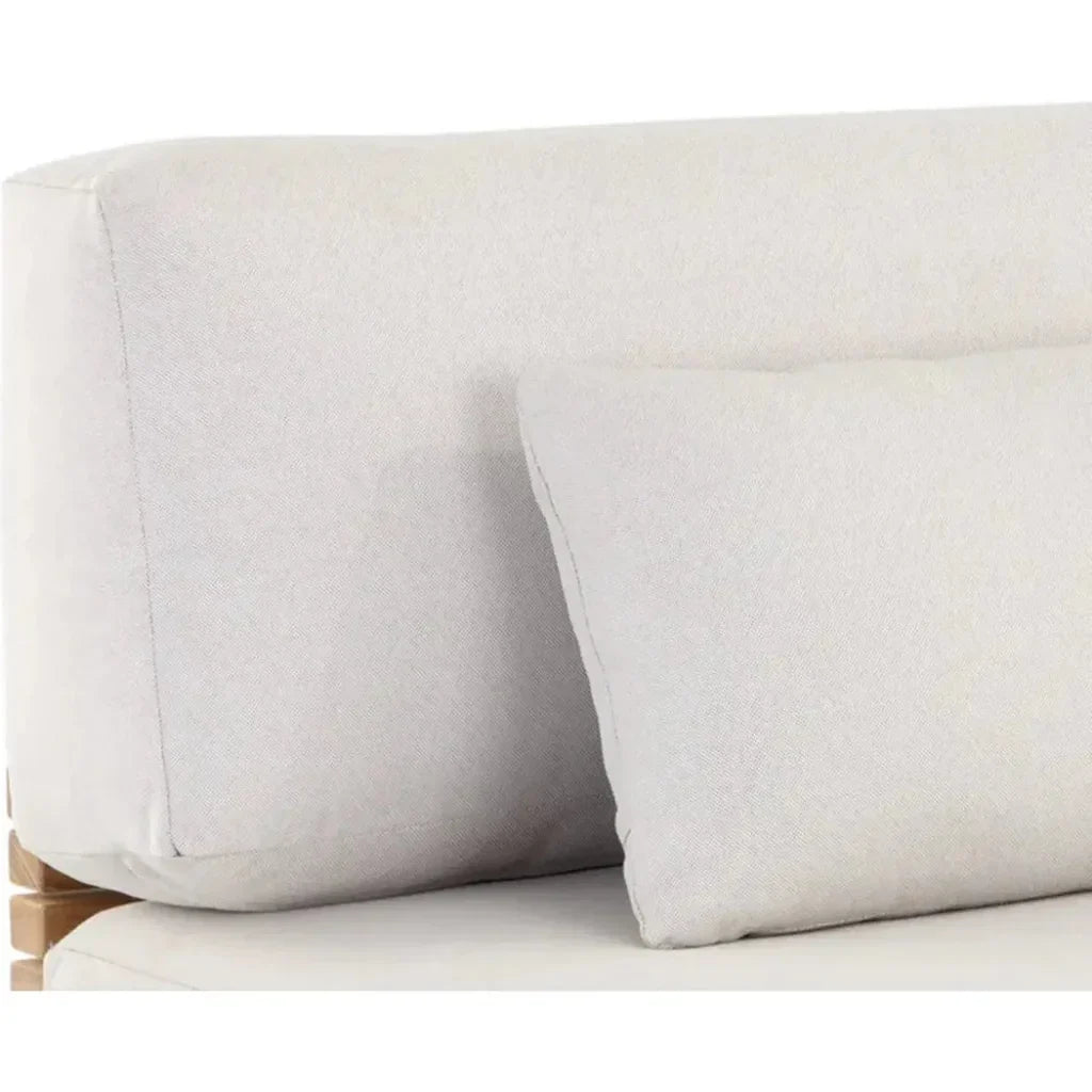 Geneve Cream Fabric Outdoor Modular Chair - LOOMLAN - SUNPAN - Outdoor Lounge Chairs