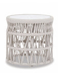 Dana Carrara Marble Top Outdoor End Table