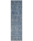 LOOMLAN Rugs Glenra Blue Washable Indoor-Outdoor Rug
