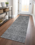 LOOMLAN Rugs Glenra Gray Washable Indoor-Outdoor Rug