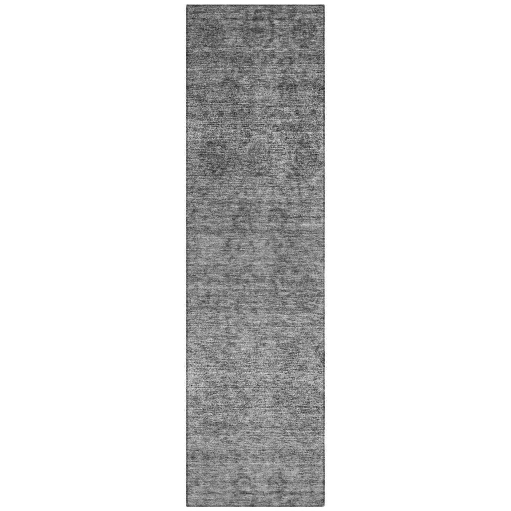 LOOMLAN Rugs Glenra Gray Washable Indoor-Outdoor Rug