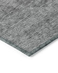 LOOMLAN Rugs Glenra Gray Washable Indoor-Outdoor Rug