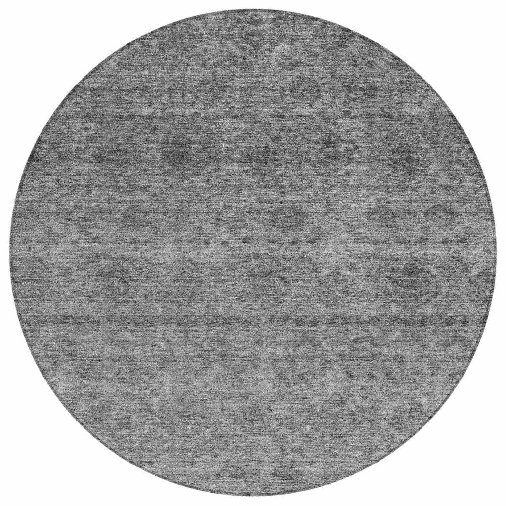 LOOMLAN Rugs Glenra Gray Washable Indoor-Outdoor Rug