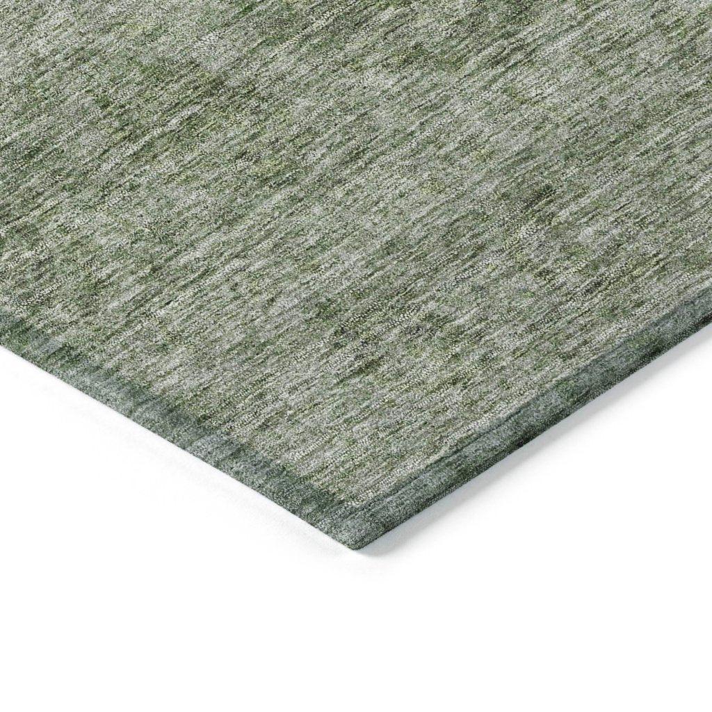LOOMLAN Rugs Glenra Green Washable Indoor-Outdoor Rug
