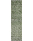 LOOMLAN Rugs Glenra Green Washable Indoor-Outdoor Rug