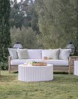 Bazaar Fluted Athena Outdoor Coffee Table