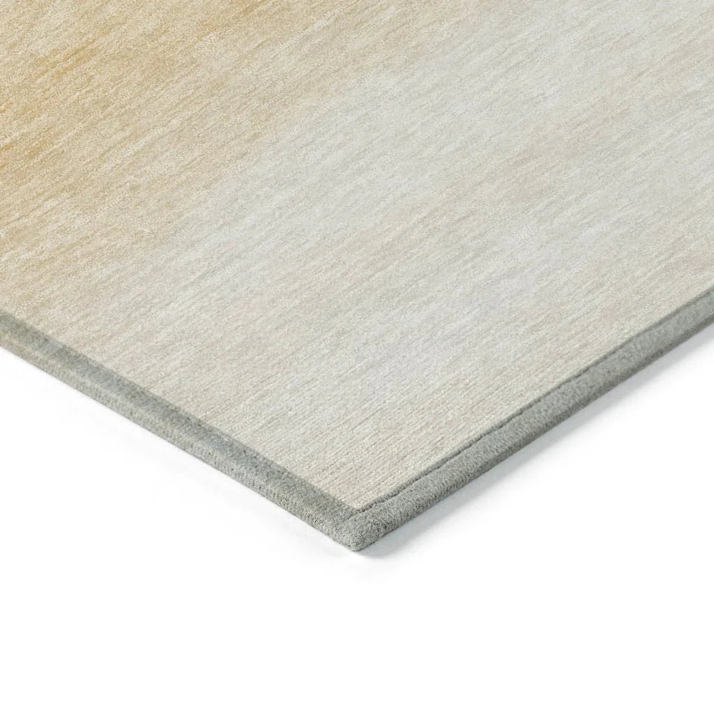 LOOMLAN Rugs Goldira Orange Washable Indoor-Outdoor Rug