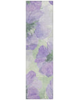 LOOMLAN Rugs Golditha Purple Washable Indoor-Outdoor Rug
