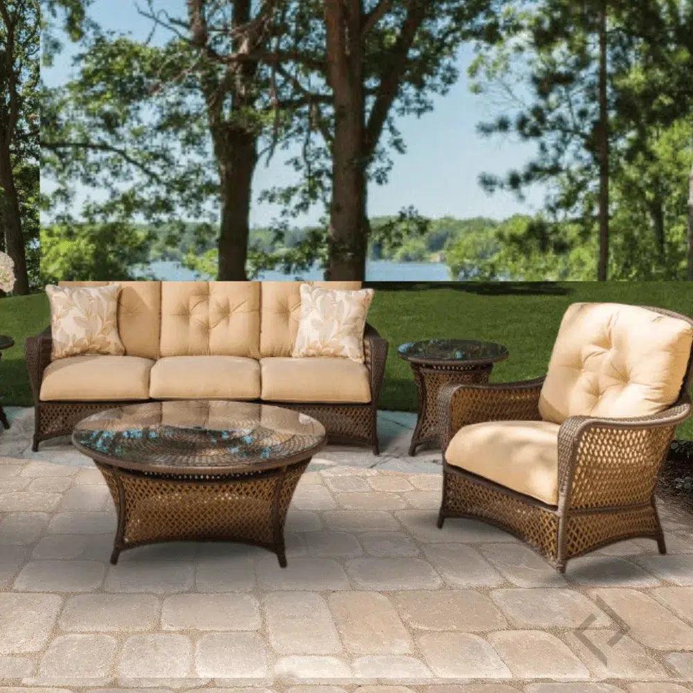 Lloyd Flanders Grand Traverse Deep Sofa Set Lounge Chairs &amp; Tables