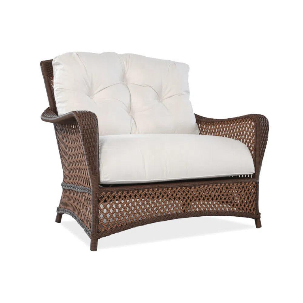 Grand Traverse Outdoor Chair &amp; A Half Ottoman Set - LOOMLAN - Lloyd Flanders - Outdoor Lounge Sets