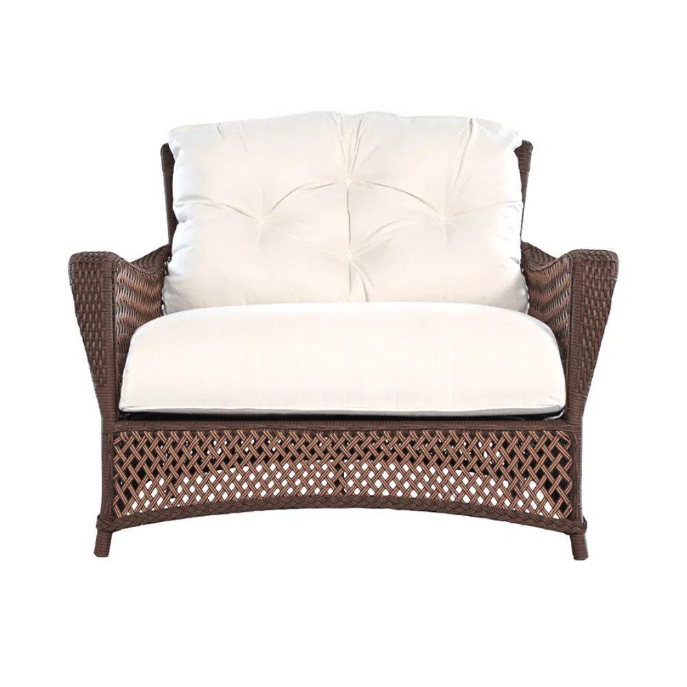 Grand Traverse Outdoor Chair &amp; A Half Ottoman Set - LOOMLAN - Lloyd Flanders - Outdoor Lounge Sets