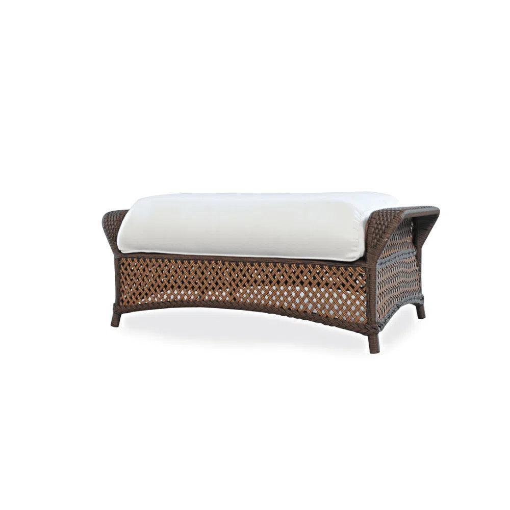 Grand Traverse Outdoor Chair &amp; A Half Ottoman Set - LOOMLAN - Lloyd Flanders - Outdoor Lounge Sets
