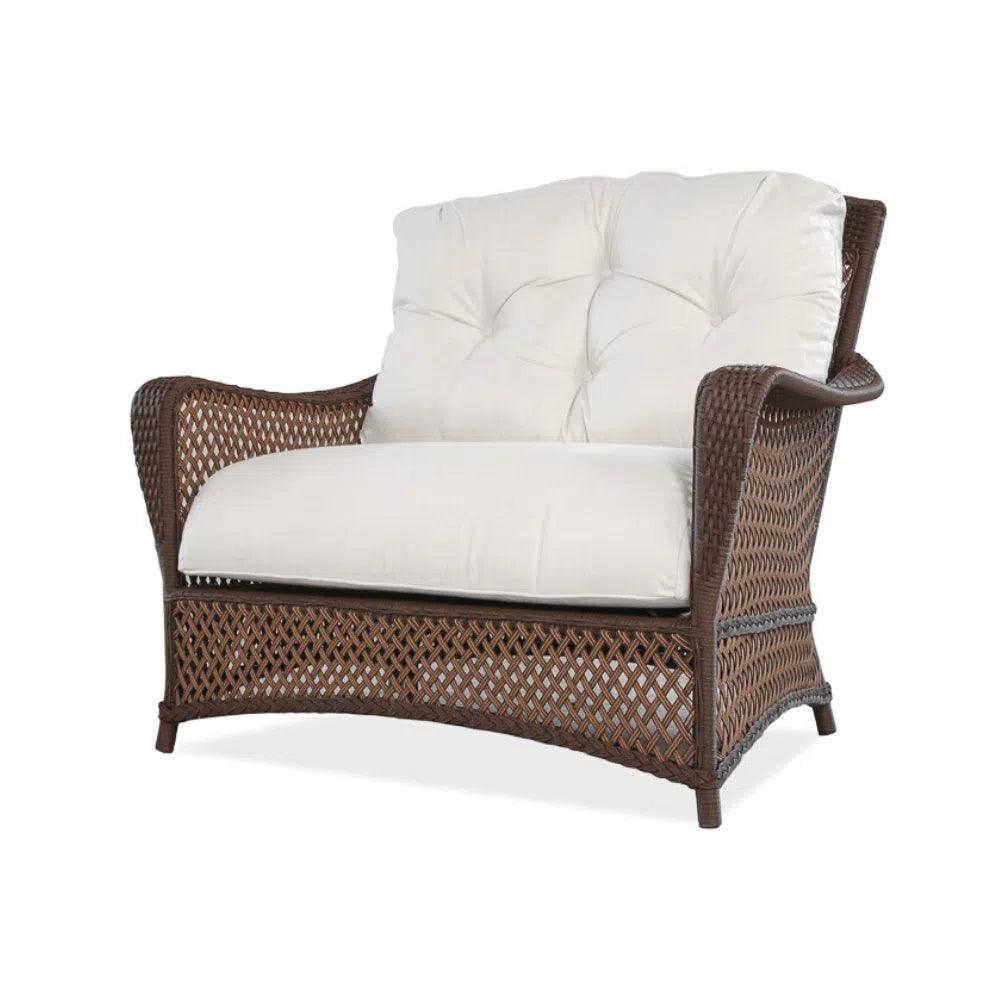 Grand Traverse Outdoor Chair &amp; A Half Ottoman Set - LOOMLAN - Lloyd Flanders - Outdoor Lounge Sets