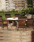 Grand Traverse Outdoor Dining Armchair Sunbrella - LOOMLAN - Lloyd Flanders - Outdoor Dining Chairs