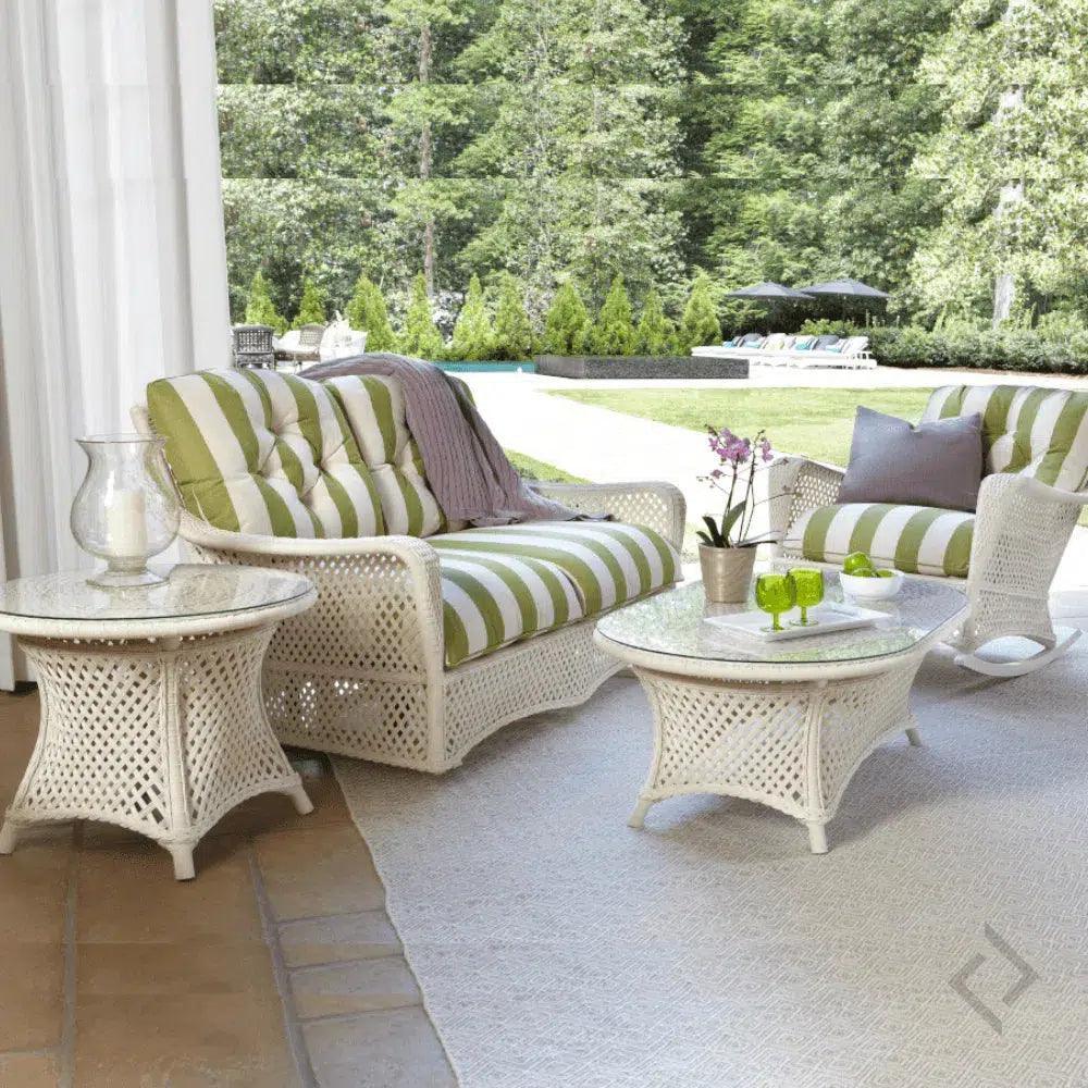 Lloyd Flanders Grand Traverse Outdoor Oval Cocktail Table