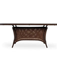 Lloyd Flanders Grand Traverse Outdoor Oval Dining Table Umbrella Hole