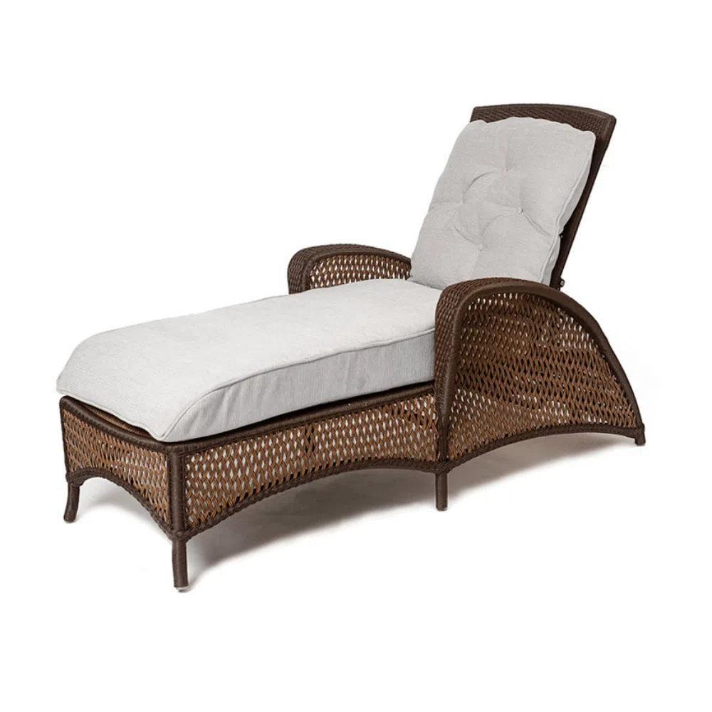 Lloyd Flanders Grand Traverse Patio Chaise Lounge Sunbrella Cushions