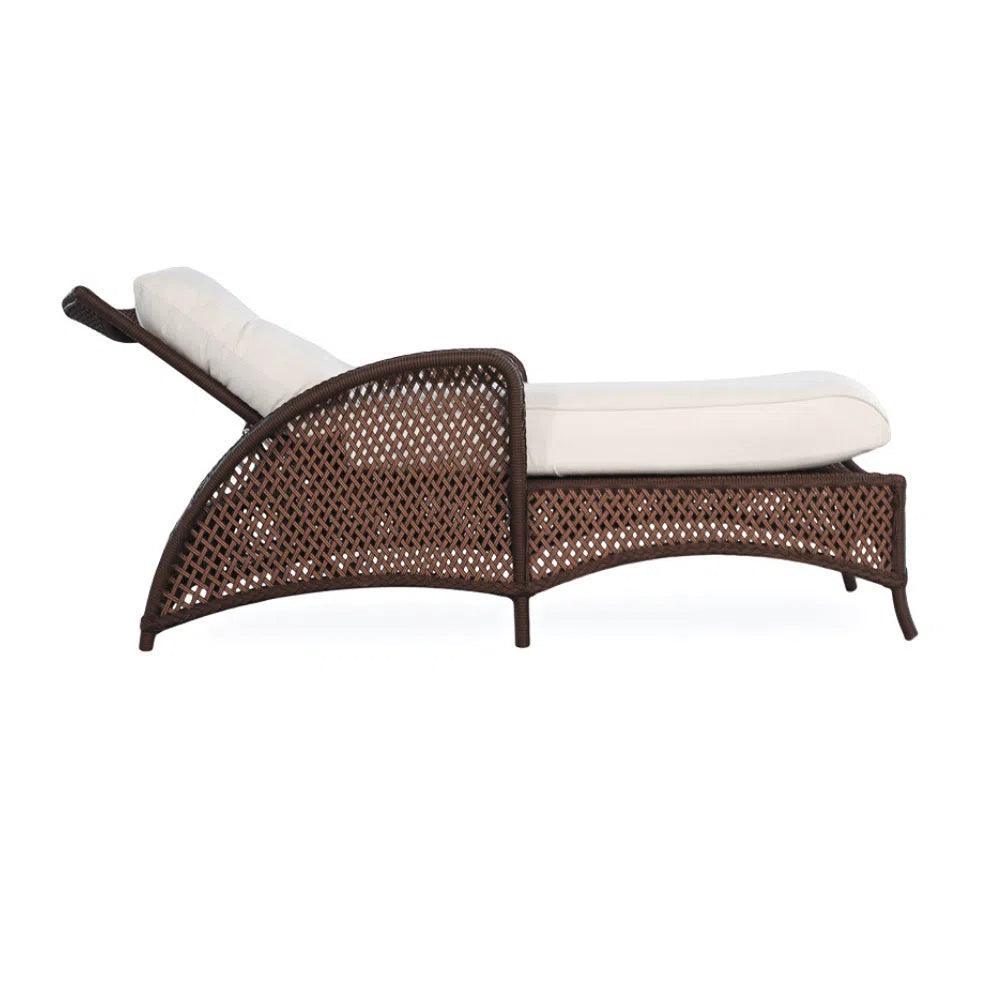 Lloyd Flanders Grand Traverse Patio Chaise Lounge Sunbrella Cushions