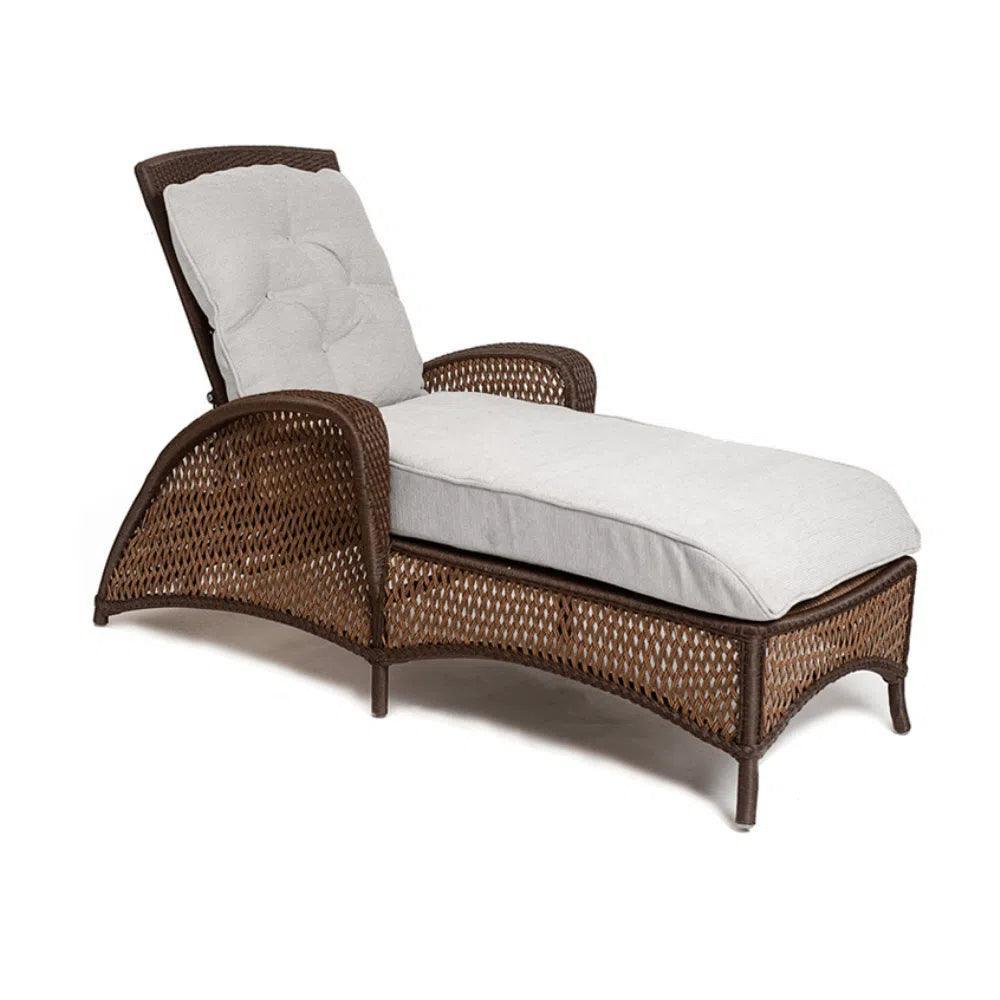 Lloyd Flanders Grand Traverse Patio Chaise Lounge Sunbrella Cushions