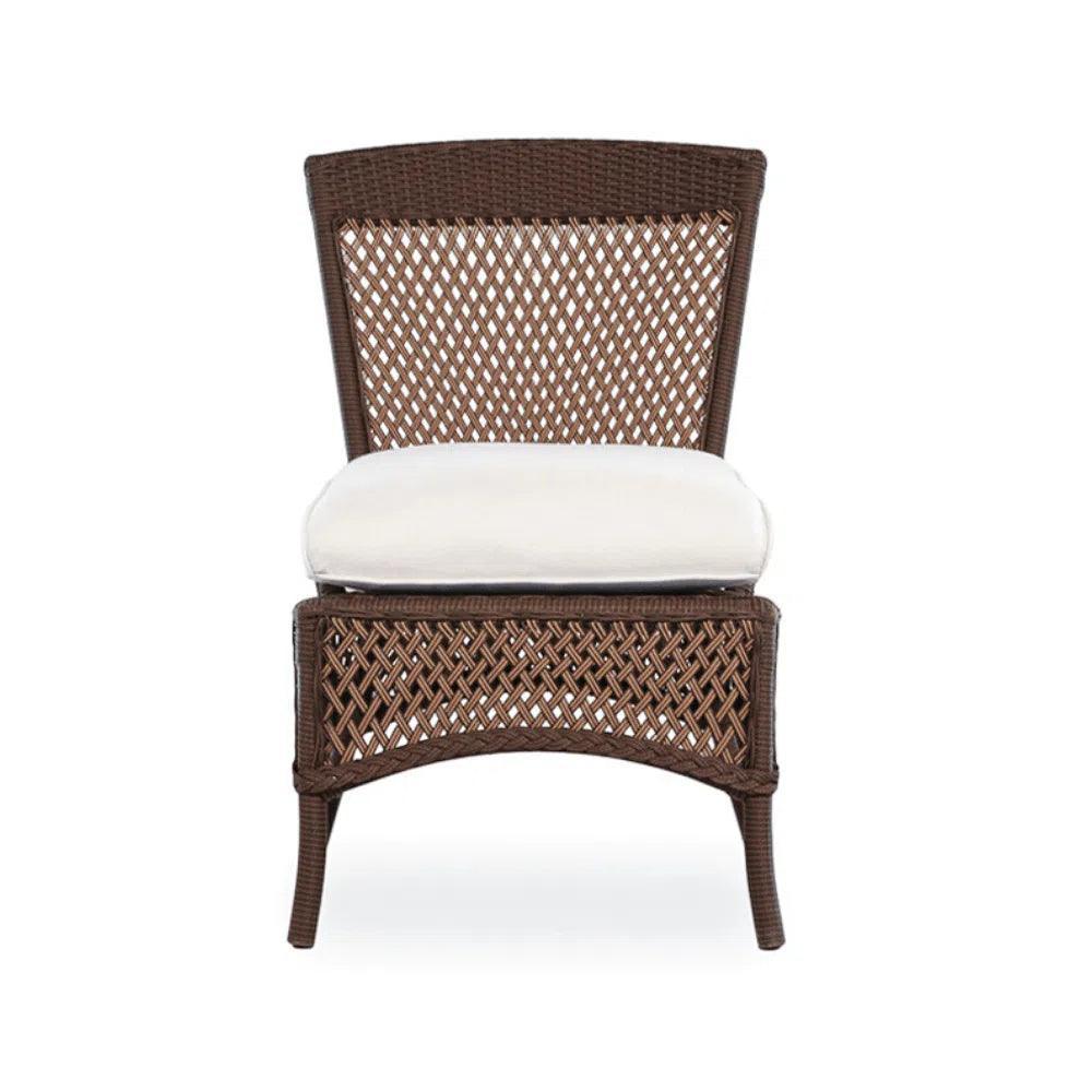 Lloyd Flanders Grand Traverse Patio Dining Chair Sunbrella Cushions