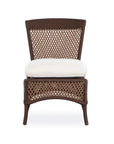 Lloyd Flanders Grand Traverse Patio Dining Chair Sunbrella Cushions