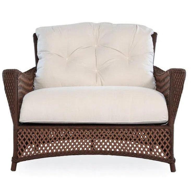 Grand Traverse Patio Lounge Chair & A Half Sunbrella - LOOMLAN - Lloyd Flanders - Outdoor Lounge Chairs